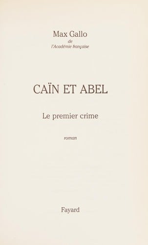 Caïn et Abel