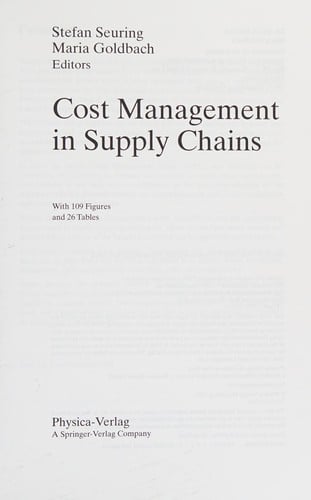 Cost management in supply chains