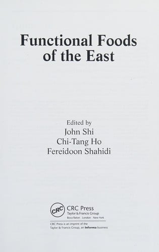 Functional foods of the East