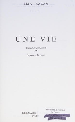Une vie