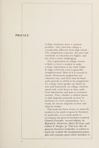 A study guide to chemical principles