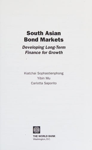 South Asian bond markets