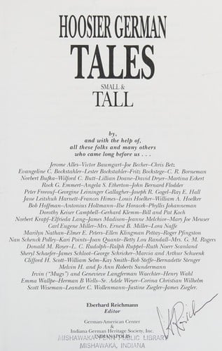 Hoosier German tales small & tall