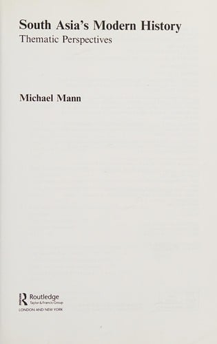 South Asia's modern history