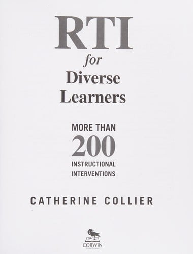 RTI for diverse learners