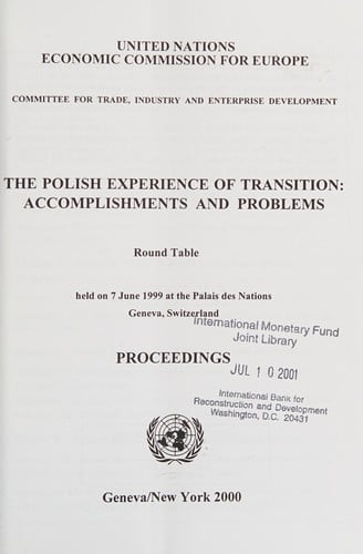 The Polish experience of transition