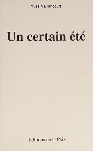 Un certain été