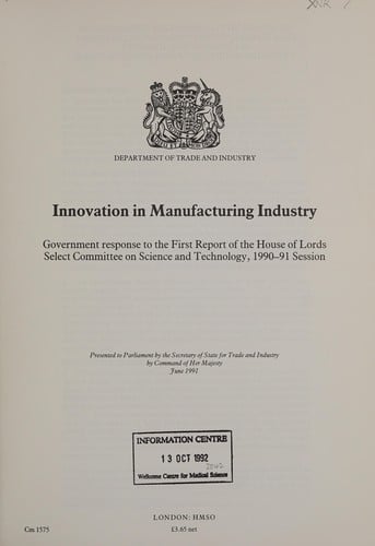 Innovation in manufacturing industry
