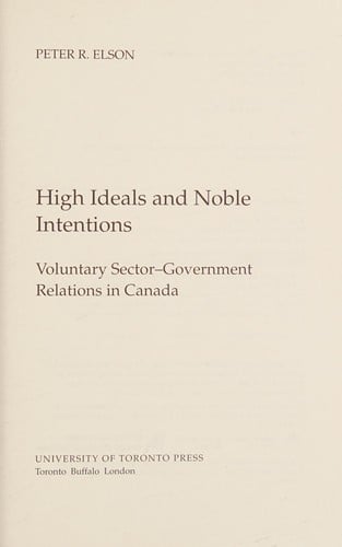 High ideals and noble intentions