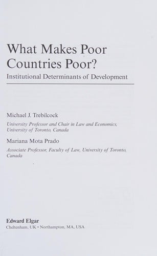 What makes poor countries poor?