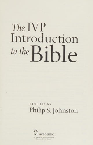 IVP introduction to the Bible