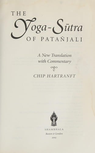 The Yoga-Sūtra of Patañjali