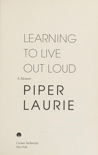 Learning to live out loud
