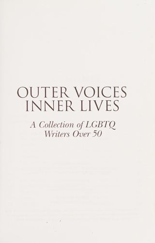 Outer voices, inner lives