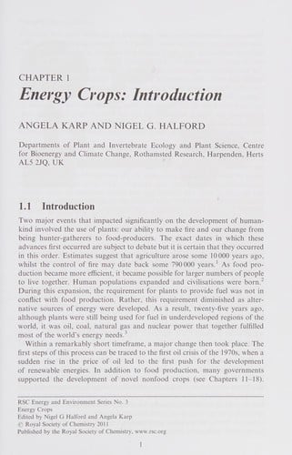 Energy crops