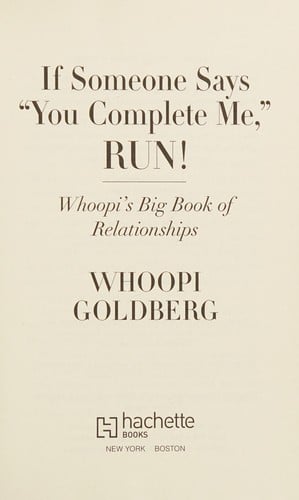 If someone says "You complete me," run!