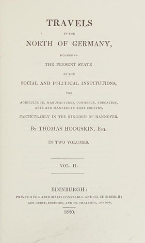 Travels in the north of Germany