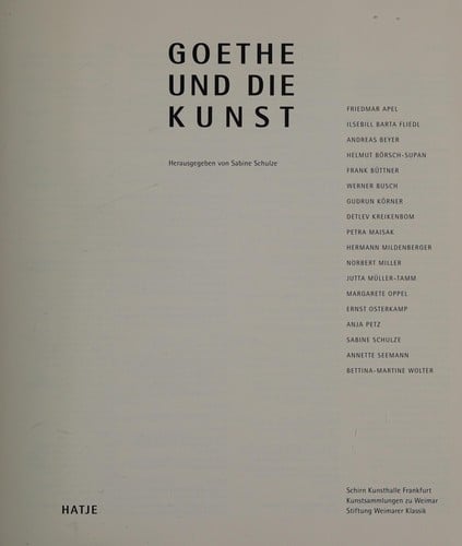 Goethe und die Kunst