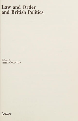 Law and order and British politics