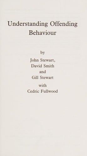 Understanding offending behaviour