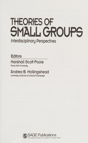 Theories of small groups