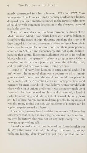 PEOPLE ON THE STREET: A WRITER'S VIEW OF ISRAEL