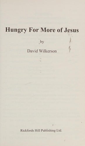 Hungry for more of Jesus