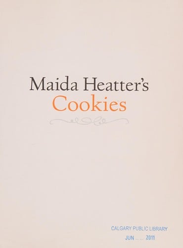 Maida Heatter's cookies
