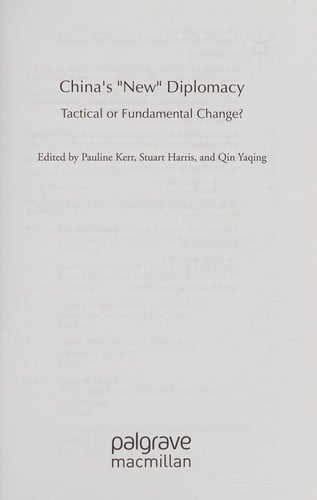 China's 'new' diplomacy