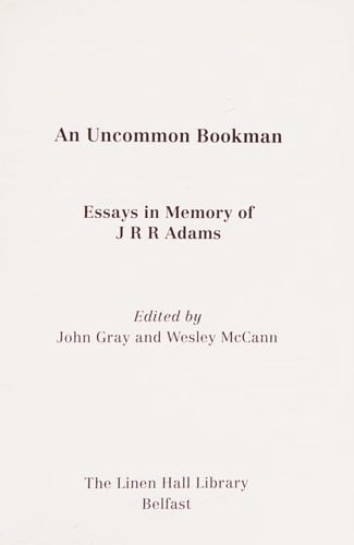 An uncommon bookman