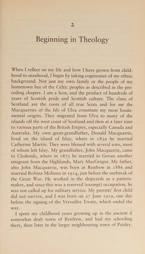 On being a theologian