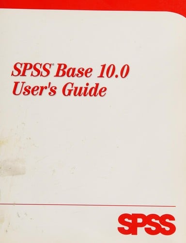 SPSS Base 10.0 user's guide