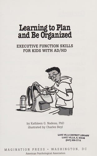 Learning to plan and be organized