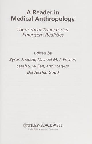 Anthropology of medicine