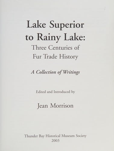 Lake Superior to Rainy Lake