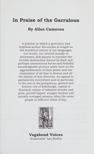 In praise of the garrulous