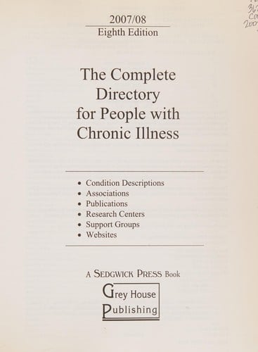 The complete directory for people with chronic illness