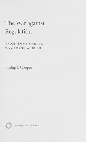 The war against regulation