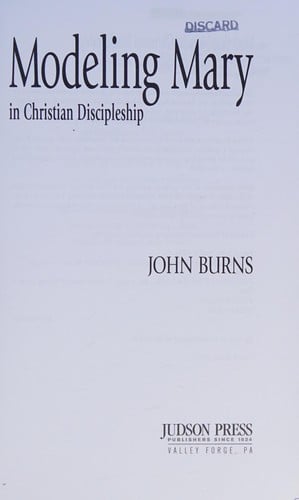 Modeling Mary in Christian discipleship