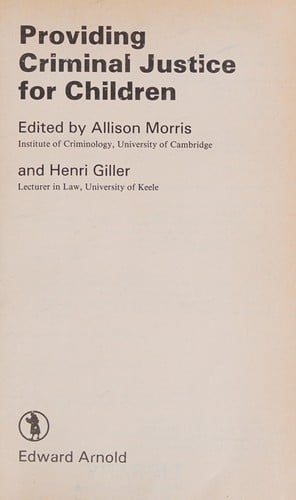 Providing criminal justice for children