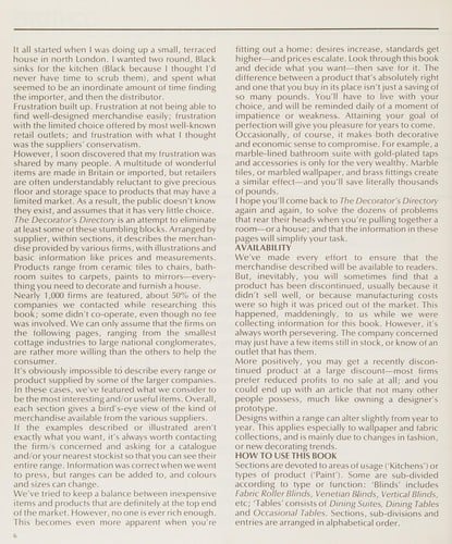 The decorator's directory