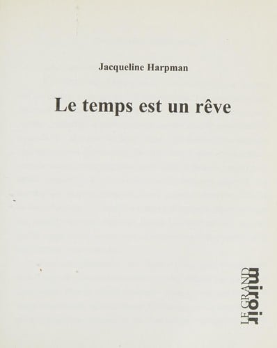 Le temps est un rêve