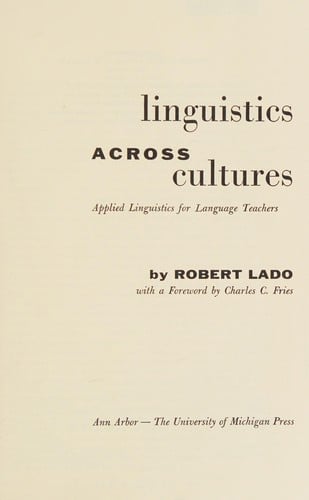 Linguistics across cultures