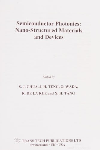 Semiconductor photonics