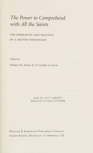 The power to comprehend with all the saints