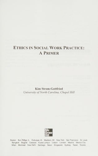 Ethics in social work research