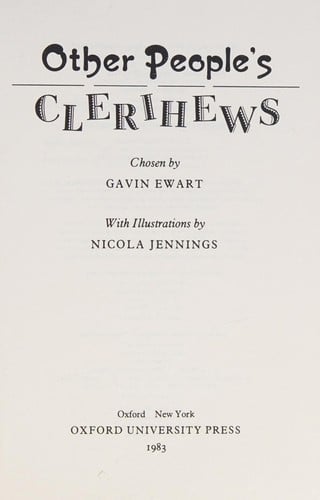Other people's clerihews
