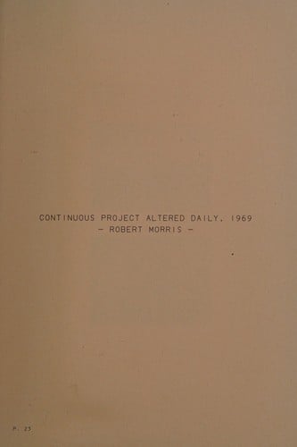 JONATHAN MONK: CONTINUOUS PROJECT ALTERED DAILY; ED. BY JENS HOFFMAN