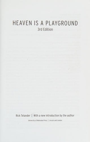 Heaven is a playground