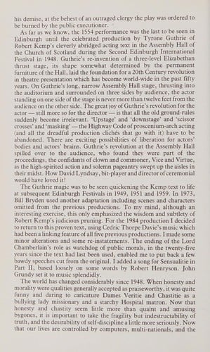 Ane Satyre of the Thrie Estaites